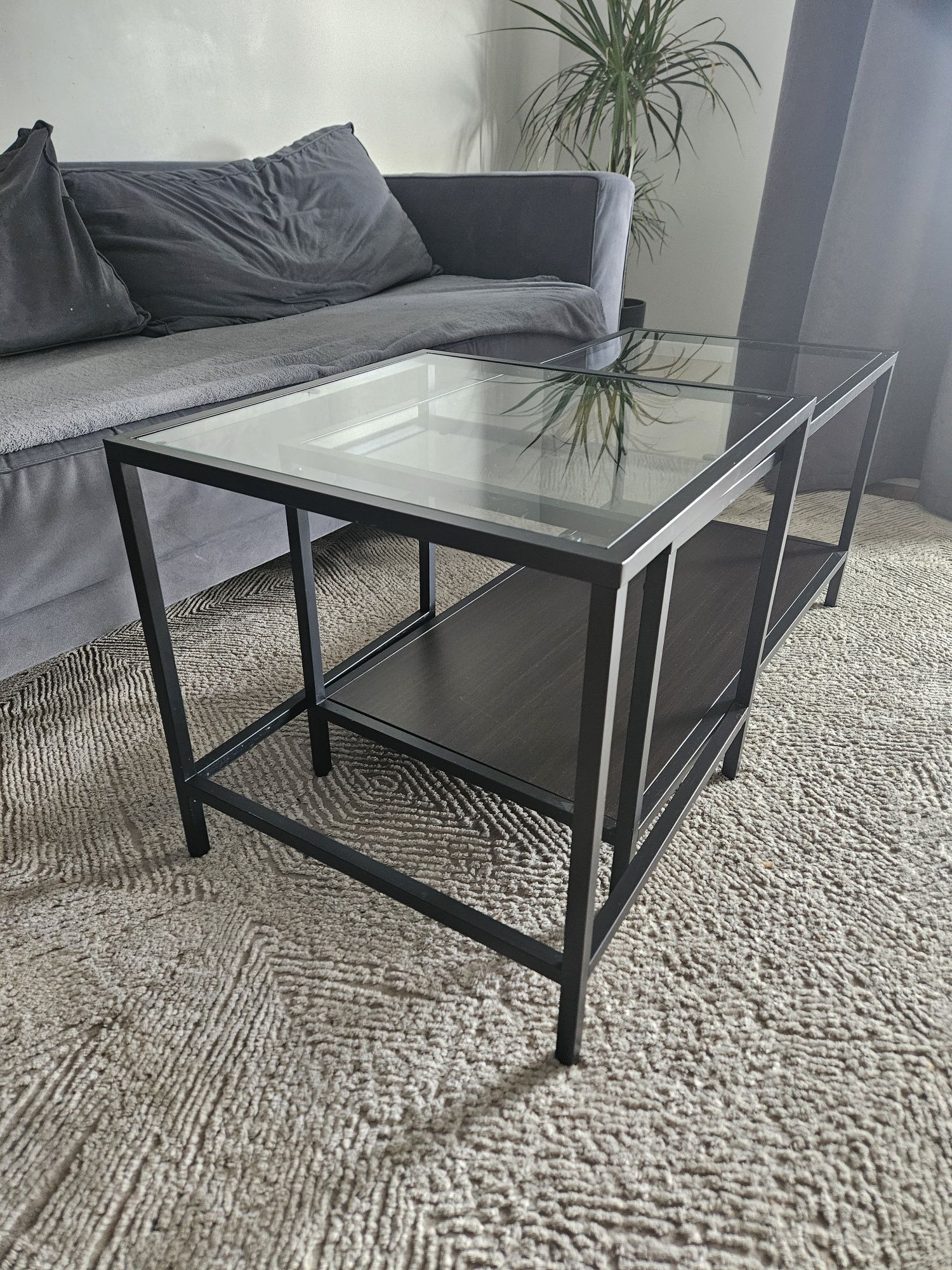 Stolik kawowy czarny Ikea VITSSJÖ