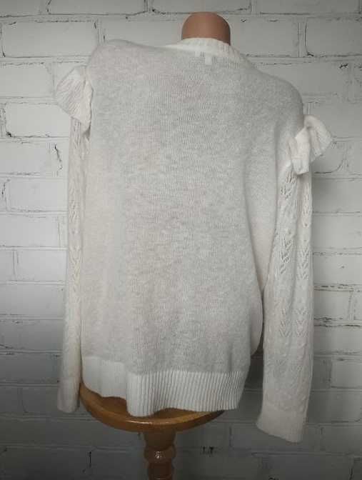 Италия! р.52 новый паутинка ажурный свитер в составе шерсть