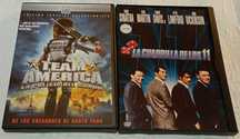 2 dvds :team america la policia del mundo e la cuadrilla de los 11