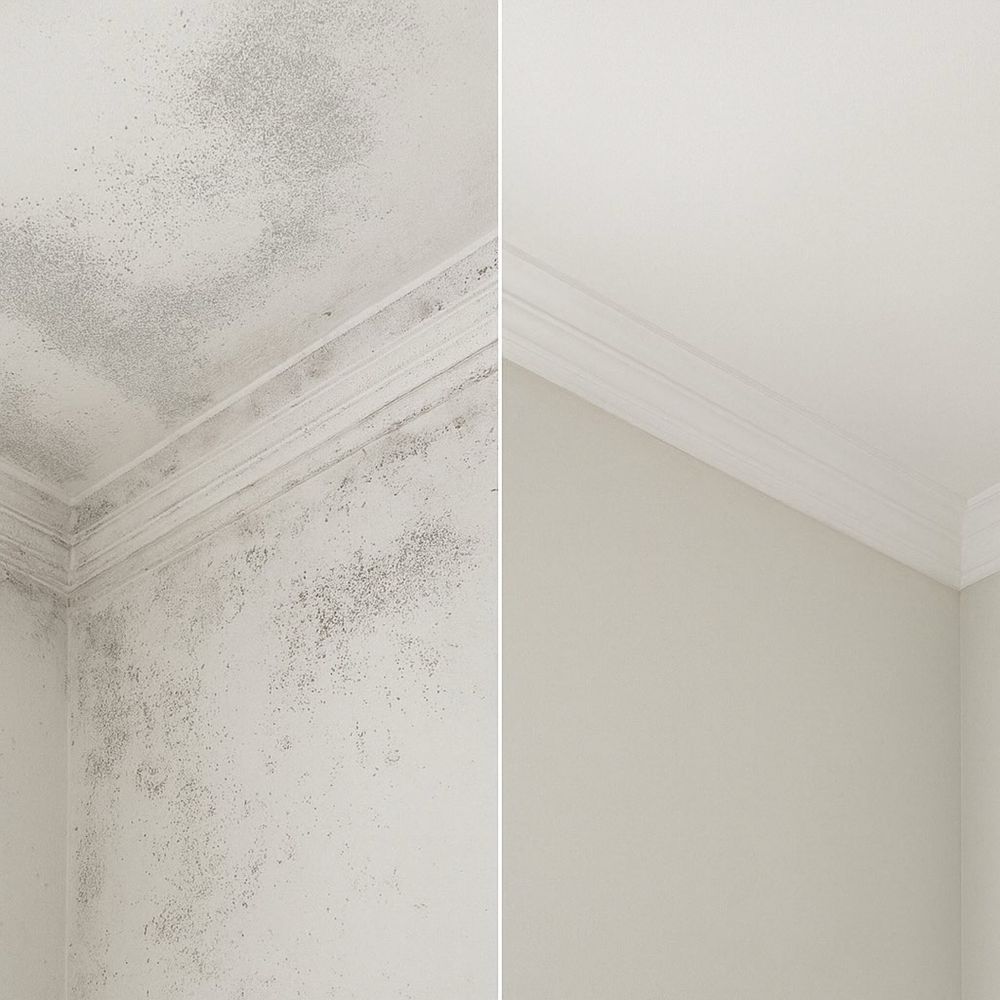 Limpeza de areas com bolor, mofo e humidade