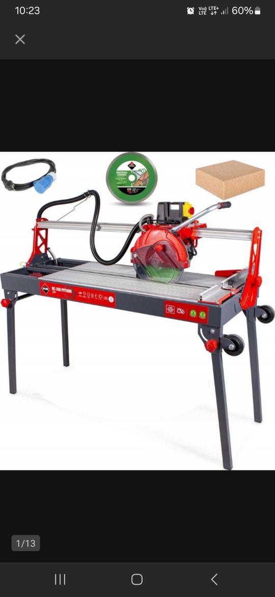 Rubi DC 250/1200 Wynajem przecinarka do glazury