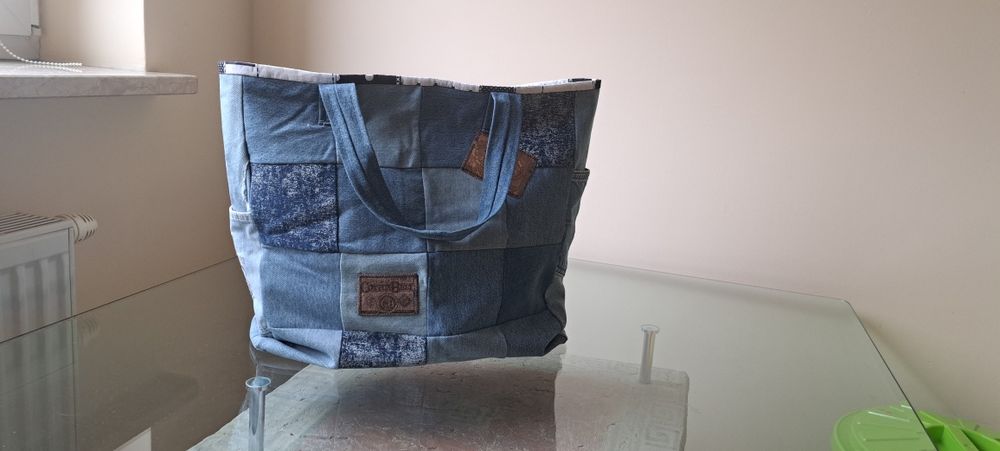 Torba dżinsowa  latki mocna w dobrym stanie.