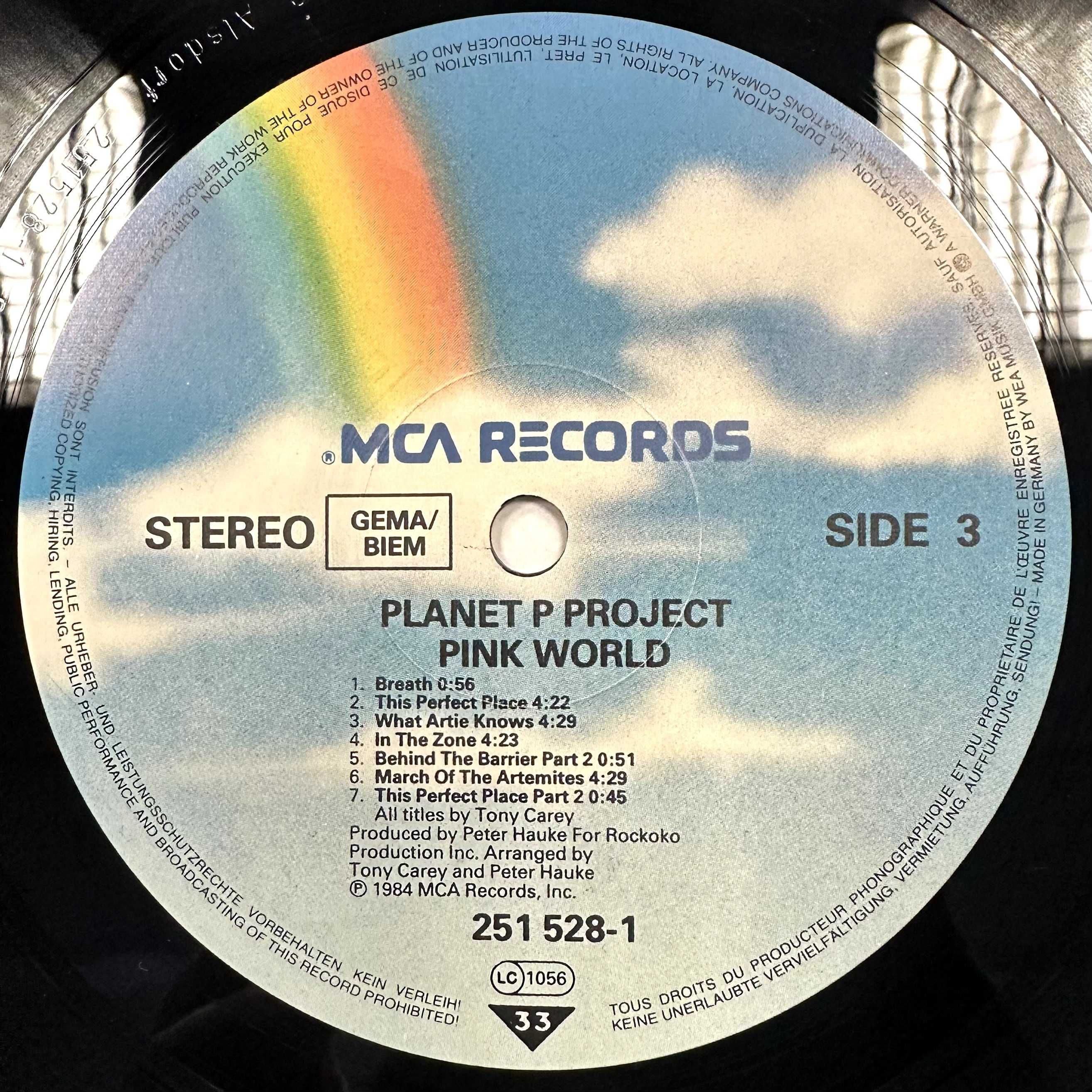 Planet Project - Pink World (Vinyl, 1984, Europe)