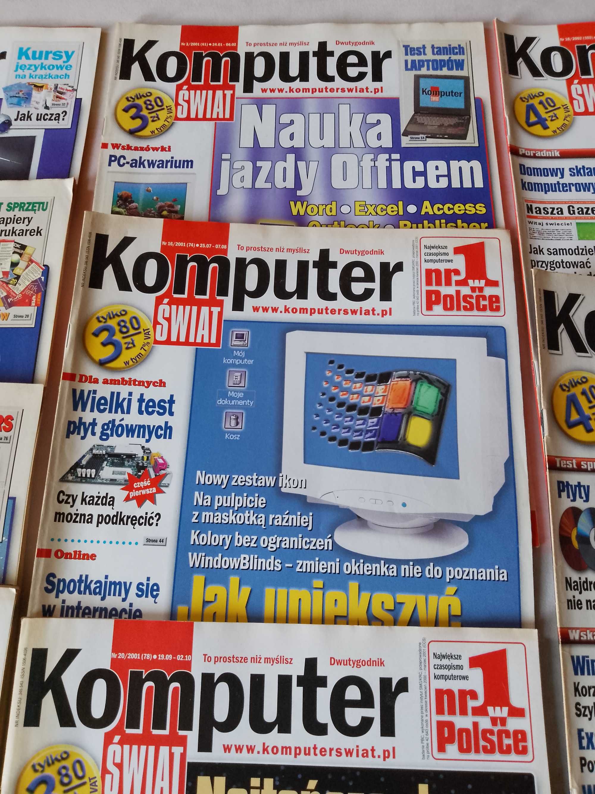 Komputer Świat, zestaw 15 magazynów komputerowych