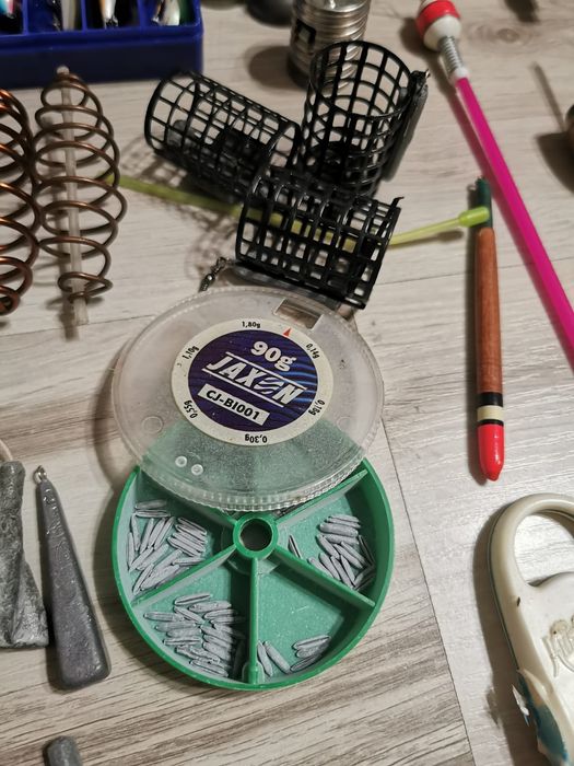 Duży mega zestaw sprzęt wędkarski