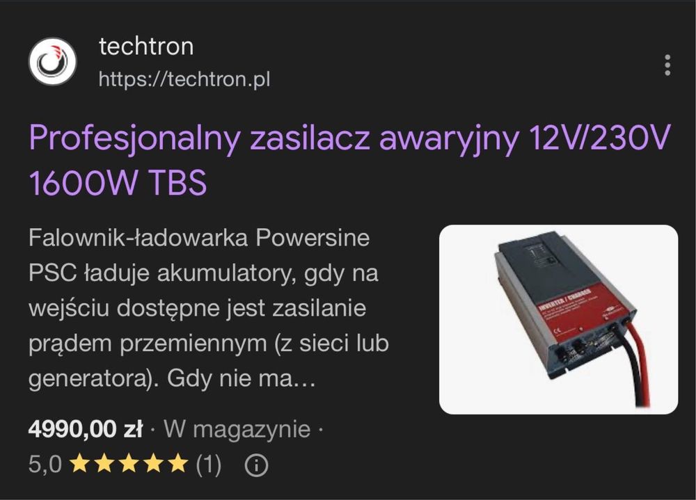 Zasilacz awaryjny 12v-230v
