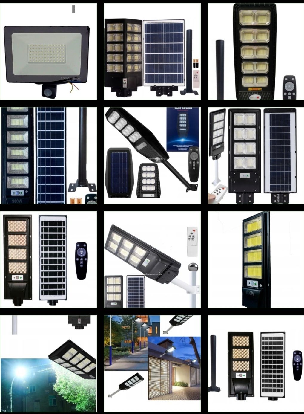 Panel słoneczny lampy solarne