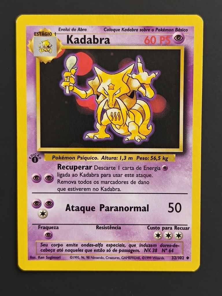 Kadabra - Base Set ( 1st Edition ) PT