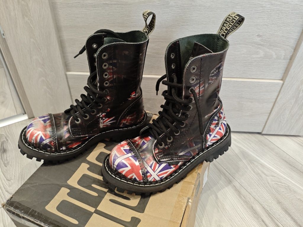Buty Glany Steel flaga UK rozmiar 38