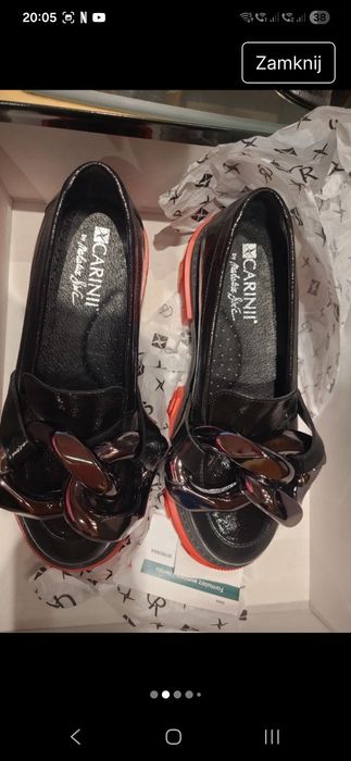 Mokasyny Carinni skóra z gwarancją 24 m