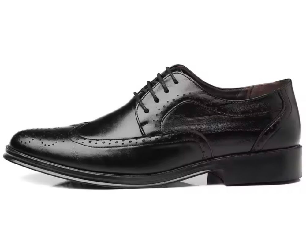 Męskie półbuty derby oxfordy martensy eleganckie do garnituru