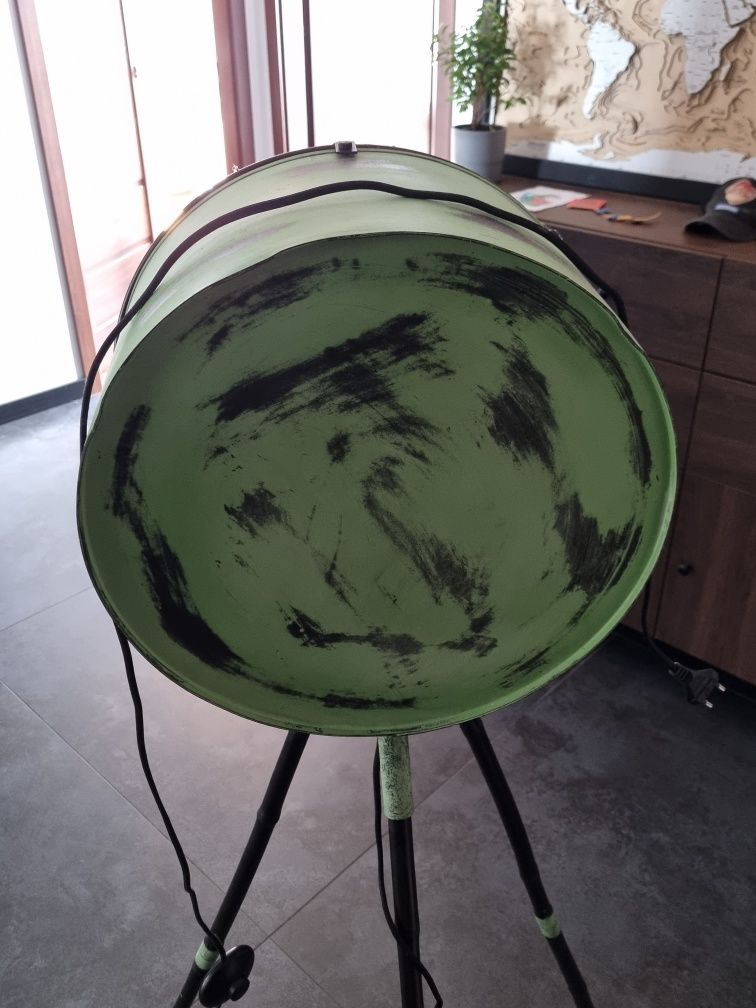 Lampa stojąca Zielona Vintage