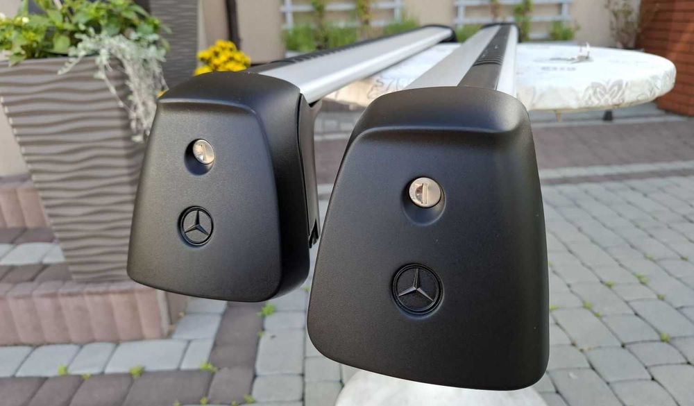 Oryginalny Bagażnik Dachowy Mercedes GLA Relingi Poprzeczki Thule