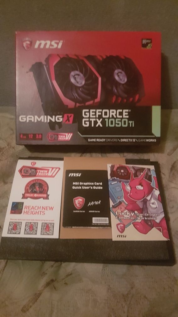 Відеокарта Ge Force GTX 1050 TI GAMING X 4G