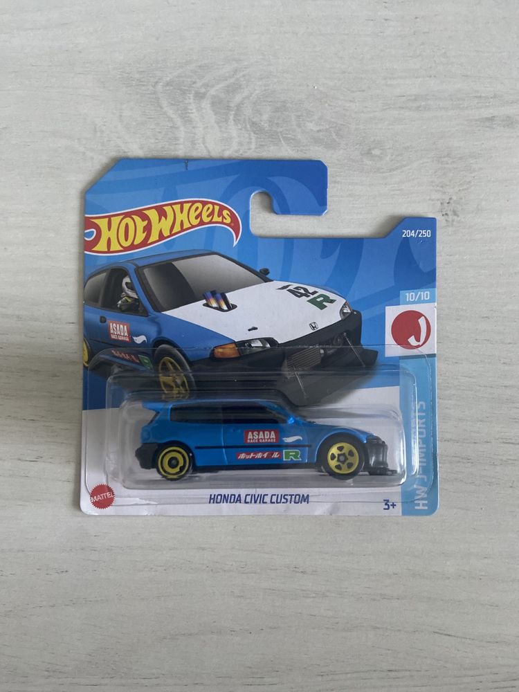 Samochodzik zabawkowy Hot Wheels Honda Civic Custom