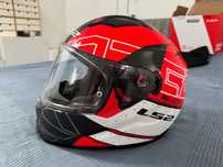 Kask Motocyklowy LS2 FF320 Stream Evo rozm. M 57-58 czerwono-biały