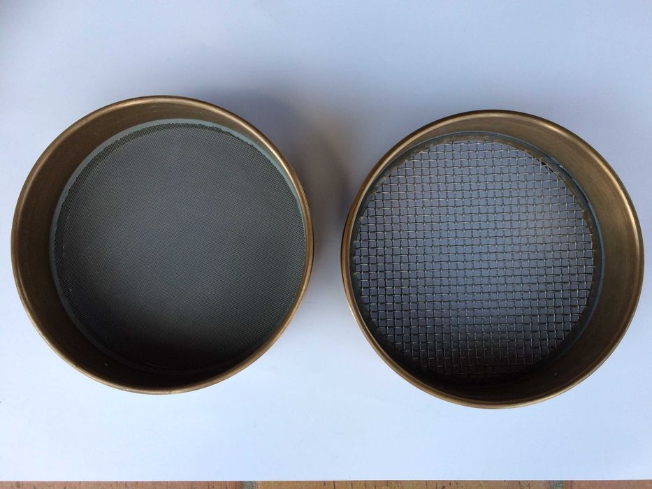 Peneiras de teste laboratorial empilháveis em latão com tampa