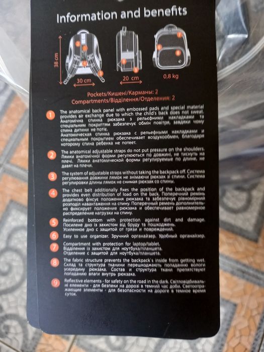 Рюкзак шкільний Yes