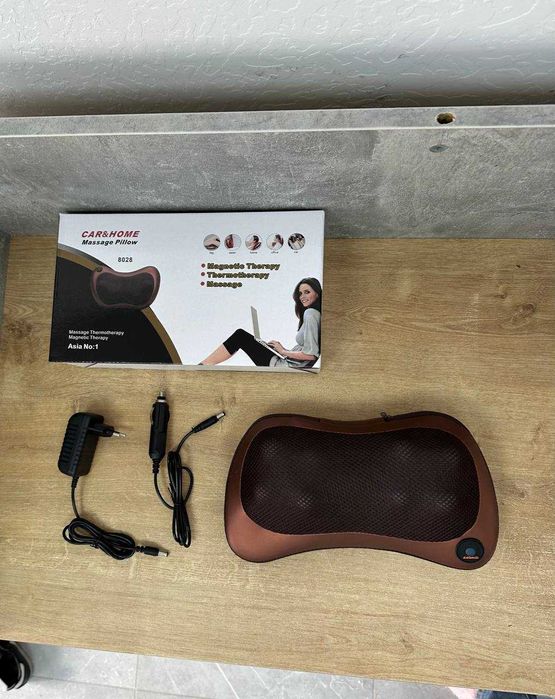 Масажна ПОДУШКА з підігрівом! Масажер з трьома режимами! В авто і дома