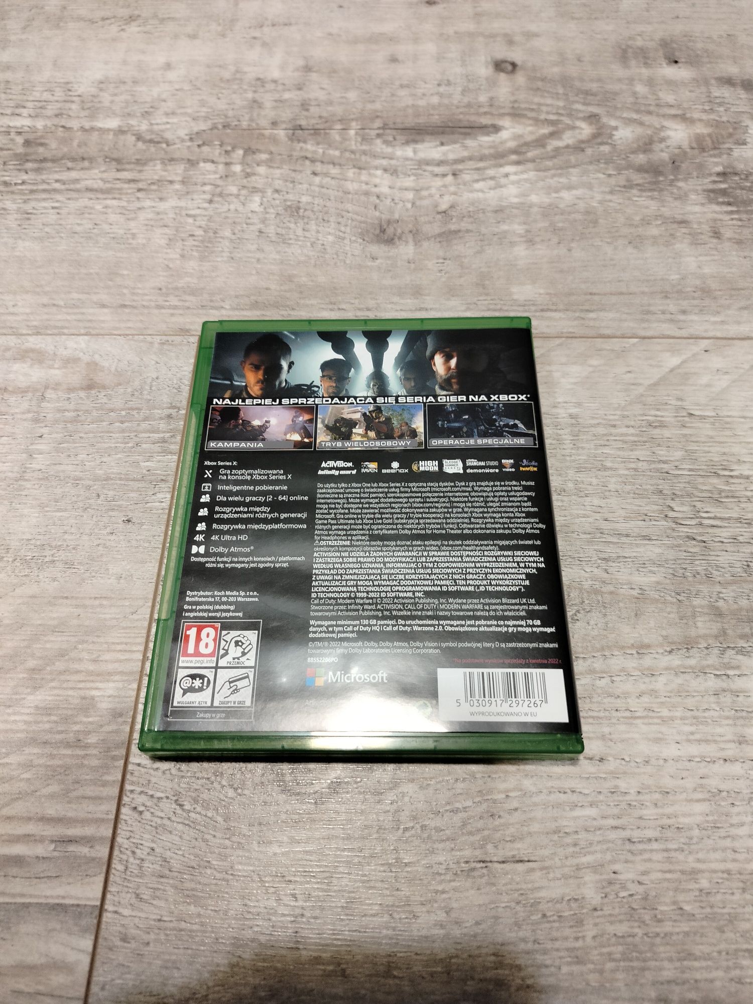 Gra call of duty modern warfare II Xbox one