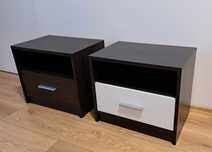 Szafki, stoliki nocne Black Red White
