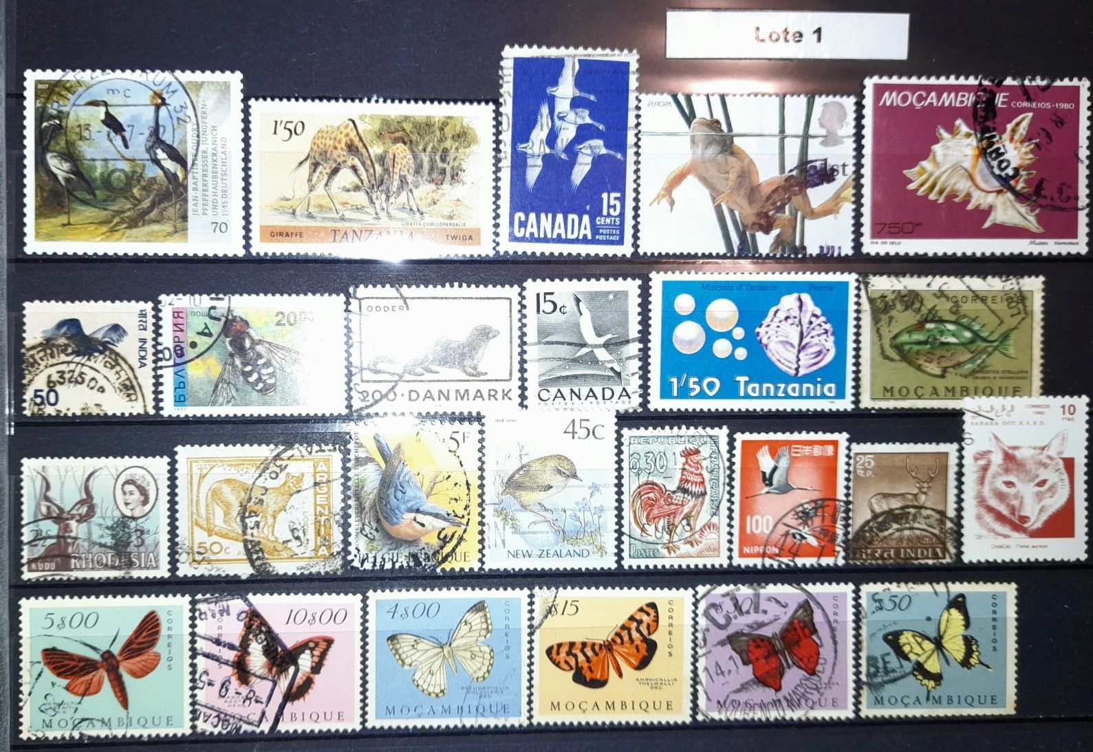 Lotes de Selos Temáticos - Património/Brasões/Fauna/Transportes/Flora