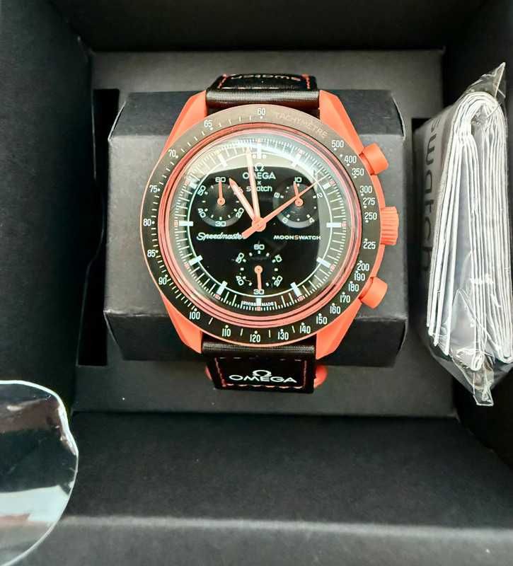 Omega x Swatch Misja do Ziemi Lava Kolekcjonerski: Ognisty