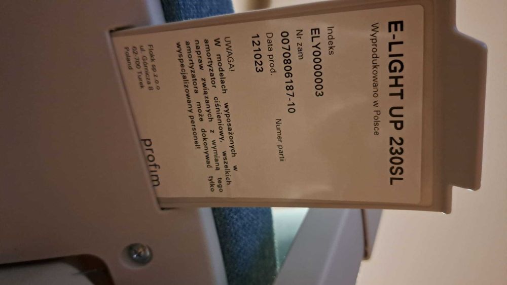 Krzesło biurowe ergonomiczne Fotel obrotowy Profim Light Up niebieski