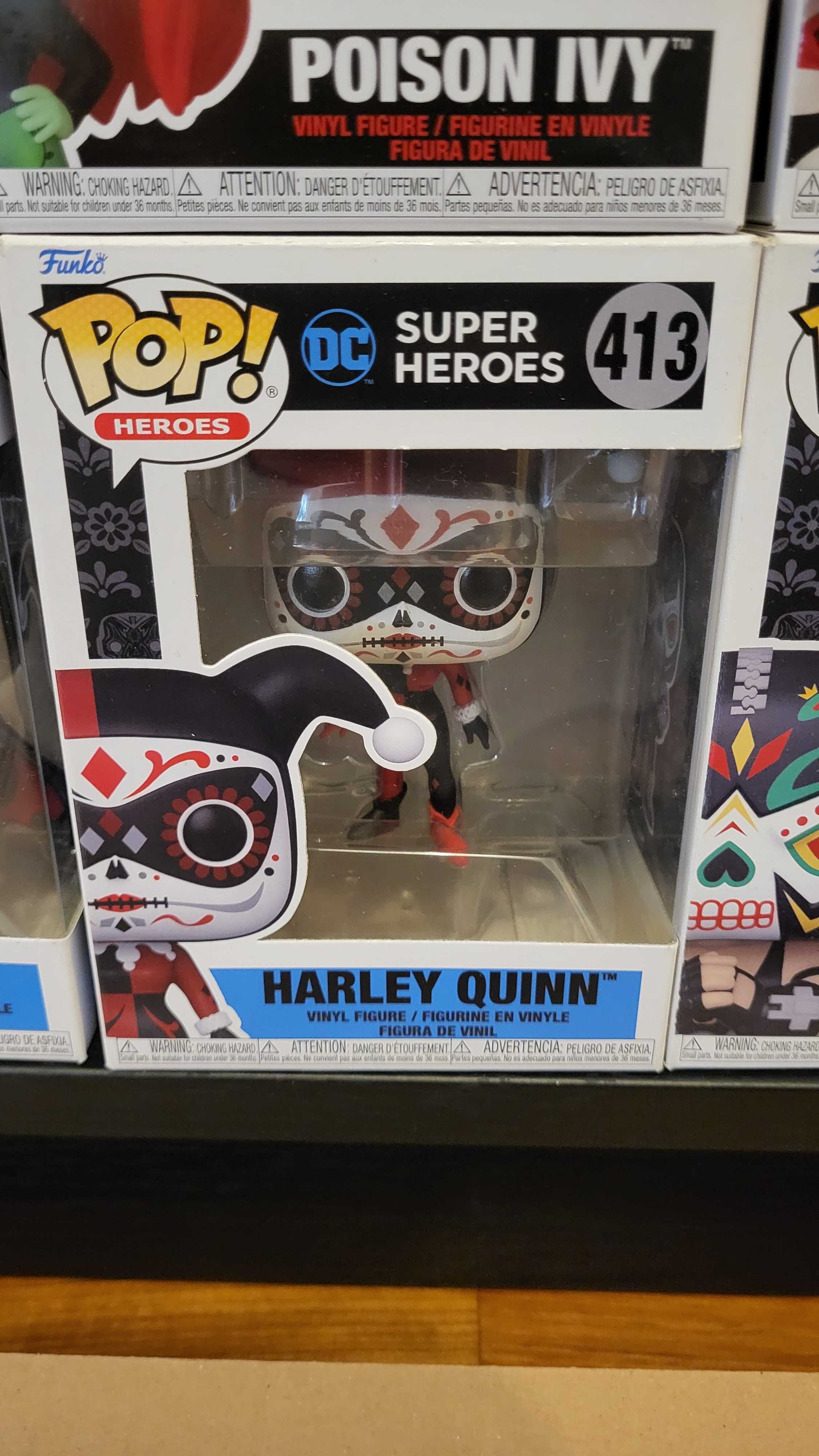 Coleção FUNKO POP! Heroes: Dia De Los DC (Batman, Joker, Harley, Bane)