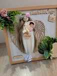 Pamiątka Chrztu Świętego, ramka 30x30 ,pełna personalizacja