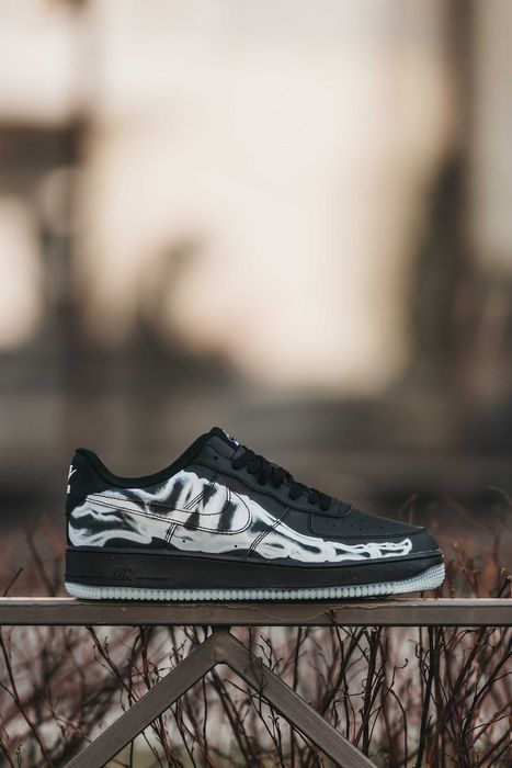 Кросівки Nike Air Force 1 Low Skeleton Black premium