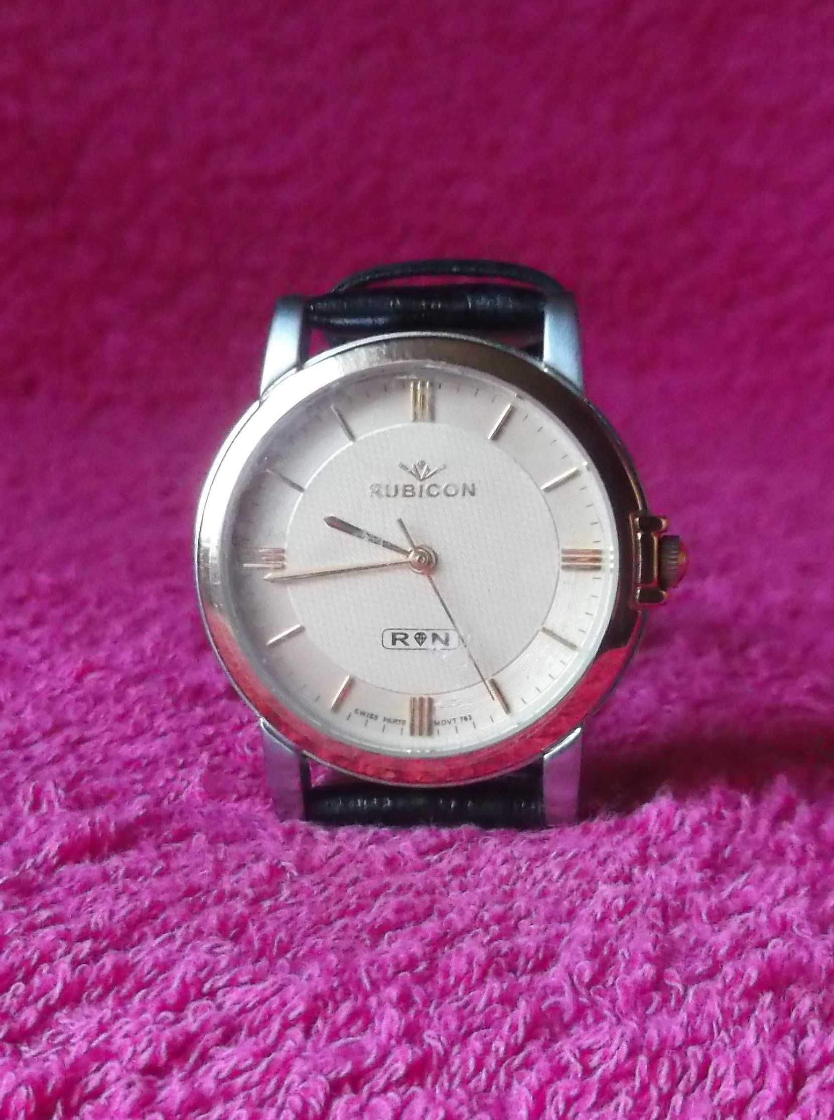 Szwajcarski zegarek męski RUBICON, RN 1023. Nowy !!!