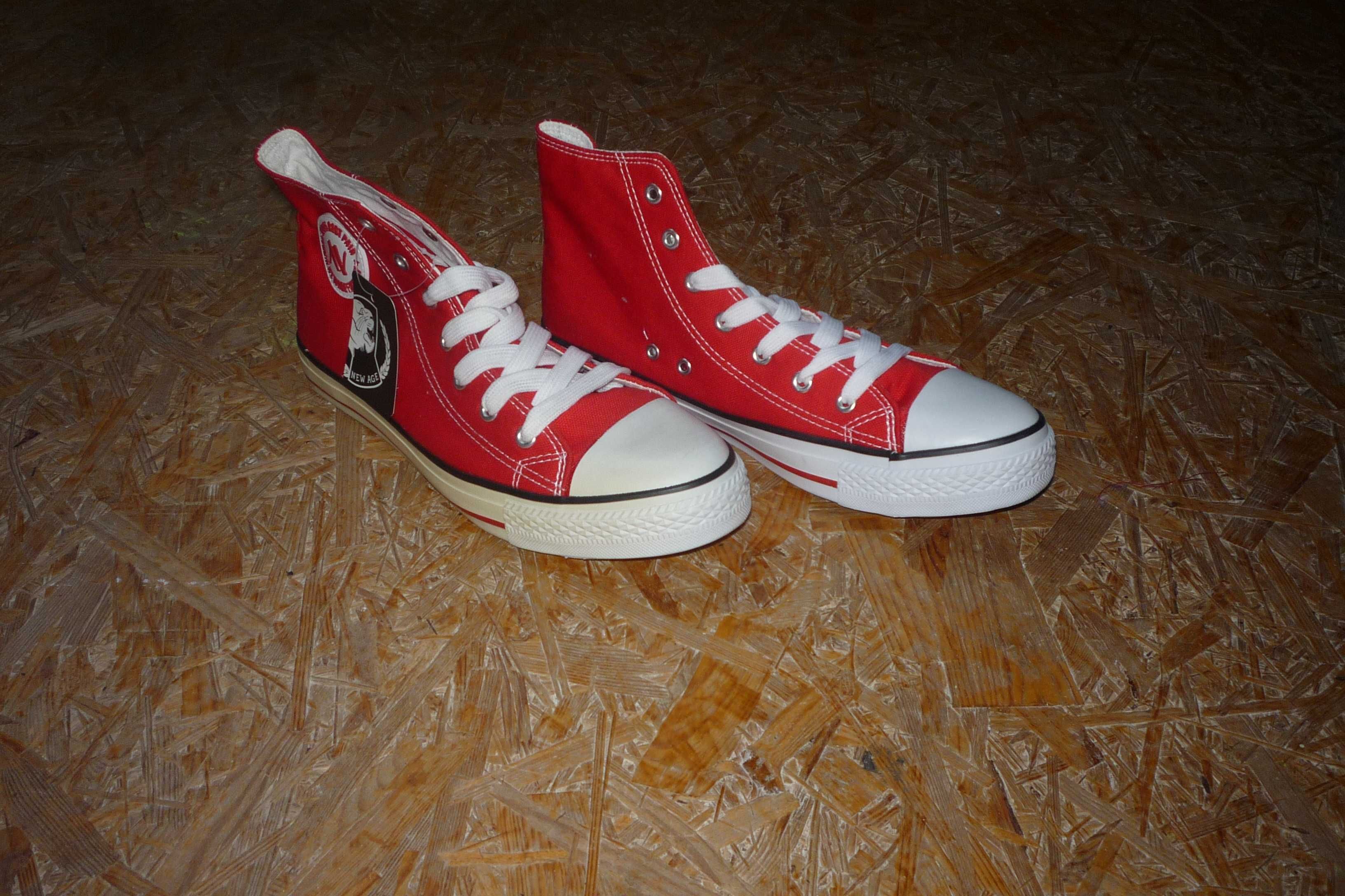 Trampki Czarne NewAge 082 Red/Czerwone r.41 powyst