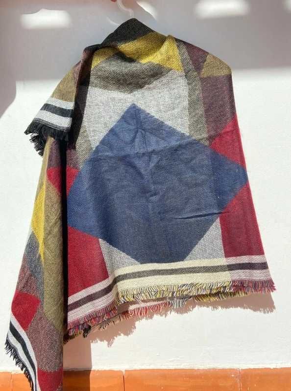 Pashmina colorida rectangular
