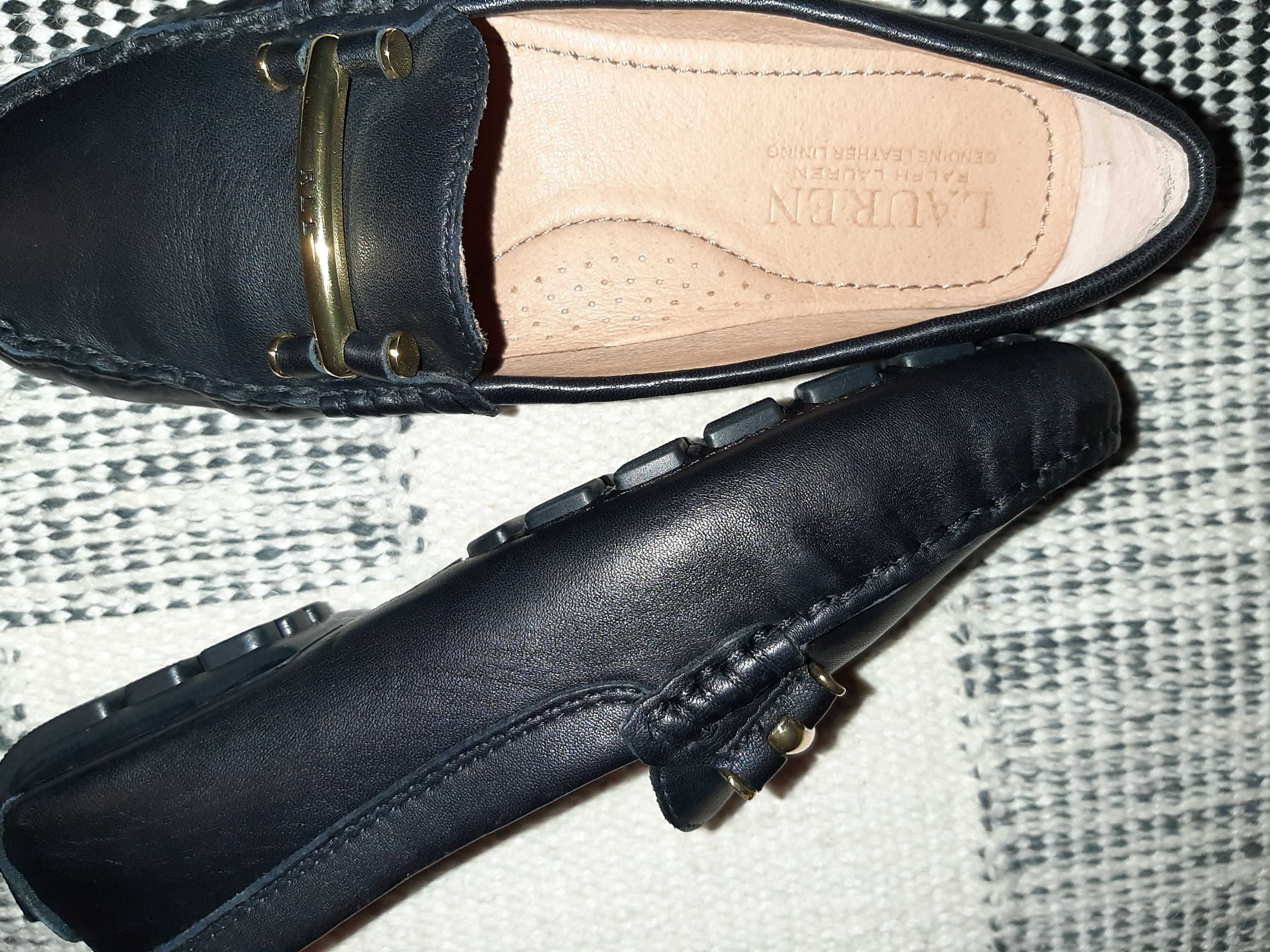 Sapatos/ mocassins todos em pele Ralph Lauren_Novos