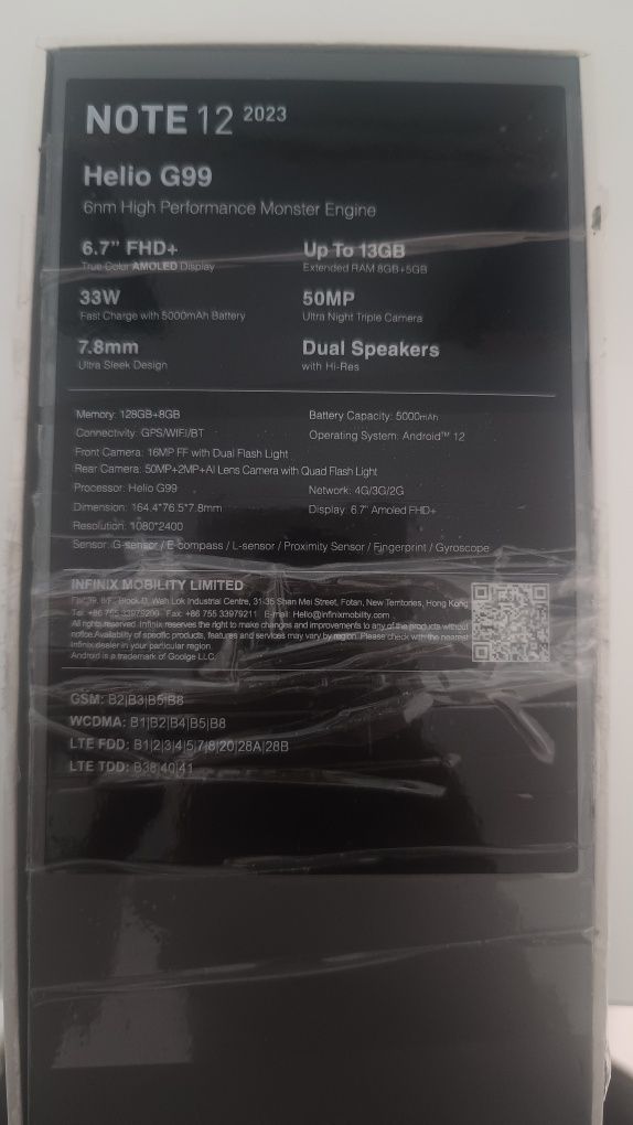 Infinix note 12 (2023) 128/8GB