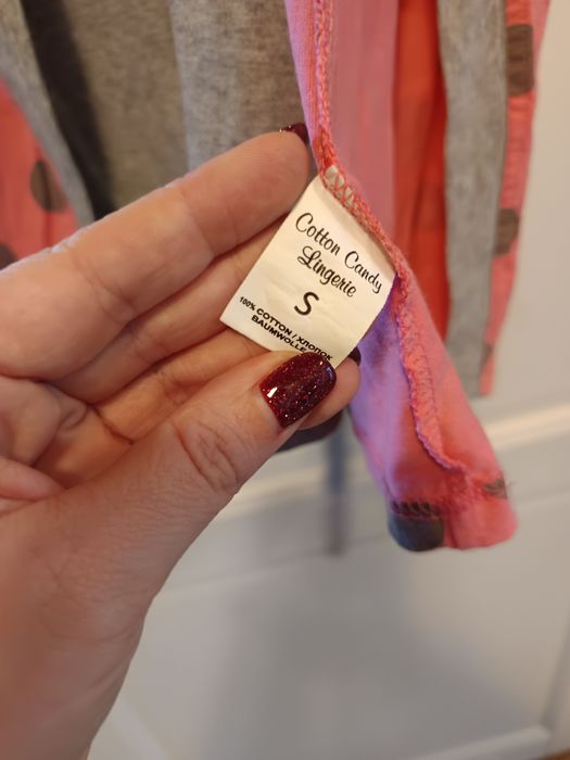 Koszulka nocna z szlafrokiem bawełna