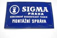Stara tablica emaliowana szyld reklama lata 70/80 antyk Czechosłowacja