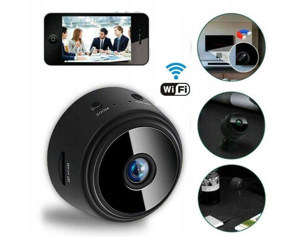 Wielofunkcyjna Mini Kamera Szpiegowska WiFi Ukryta Full HD | WYPRZEDAŻ