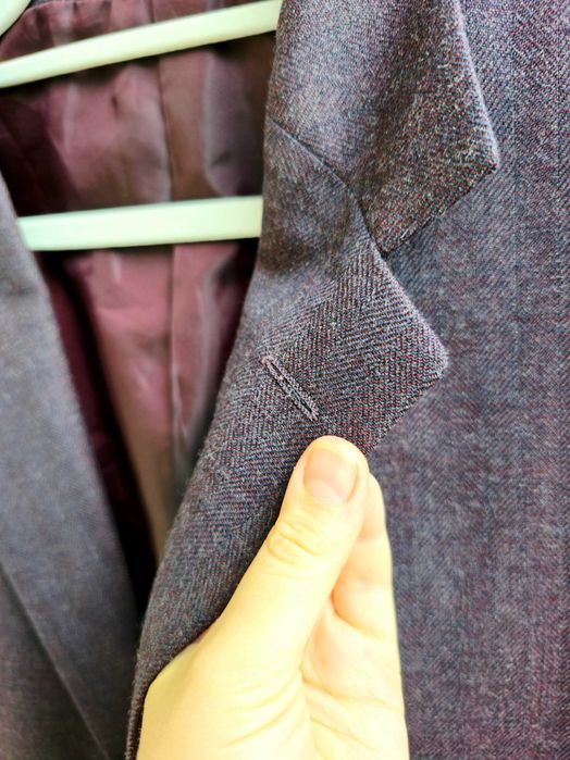 Męska marynarka wełniana Marks & Spencer Collezione 100% wełna żakiet