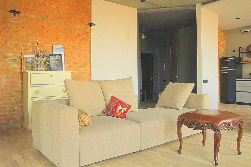 двуспальная квартира в стиле ЛОФТ, Гефест