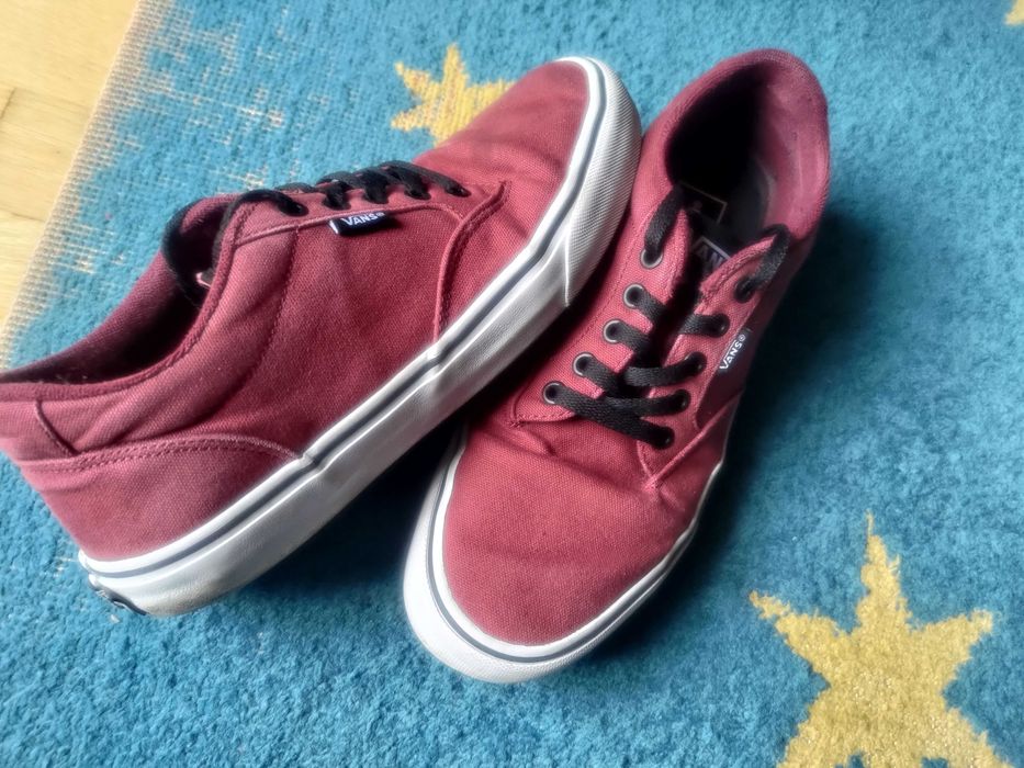 Vans Vermelho Bordeaux – Ténis/Sapatilhas Originais – Tamanho: 42.5