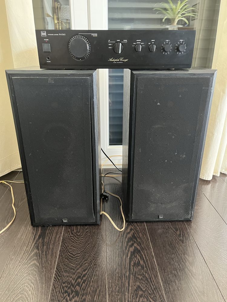 Conjunto amplificador + 2 colunas DUAl