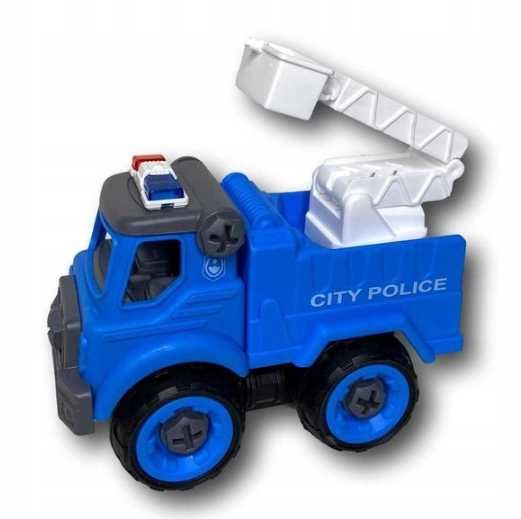 AUTA Policja Zestaw Konstrukcyjny Edukacyjny Zabawka Majsterkowanie