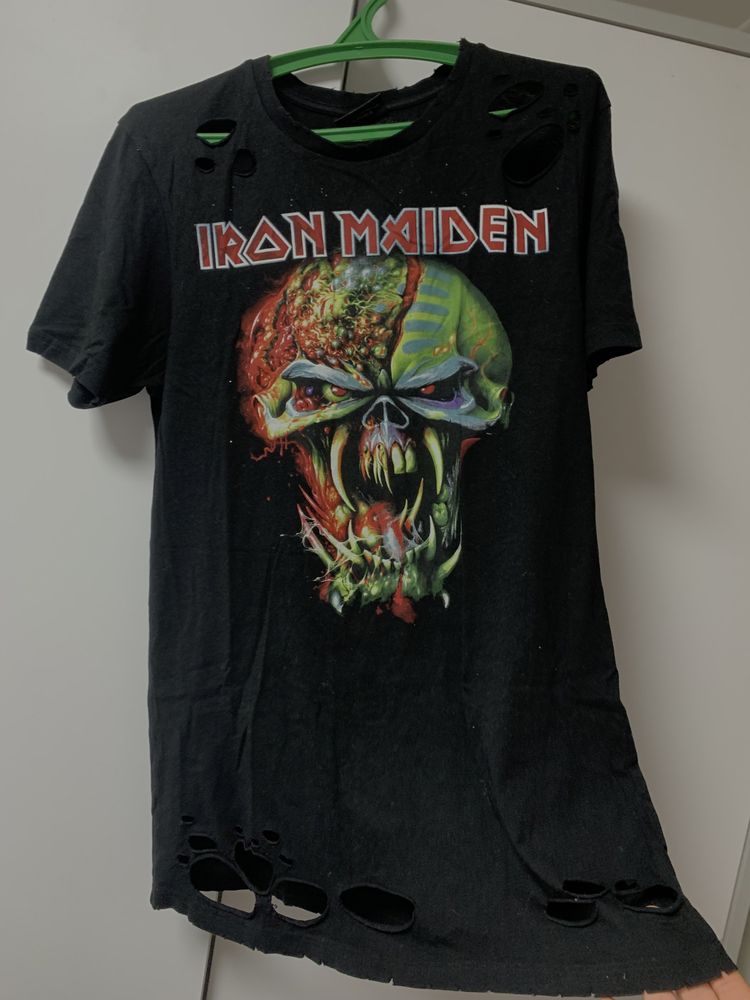футболка панк iron maiden з принтом