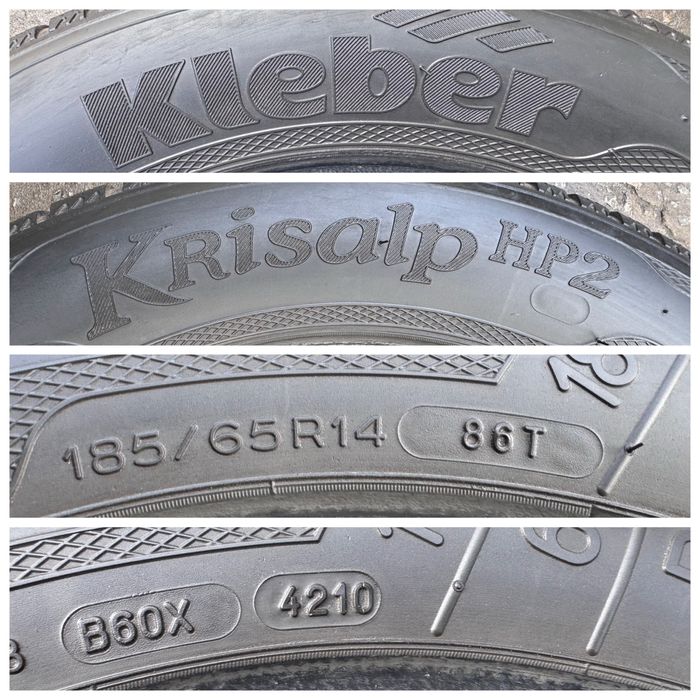 185/65 r14 Kleber Krisalp HP2 зима (4+ мм.) пара