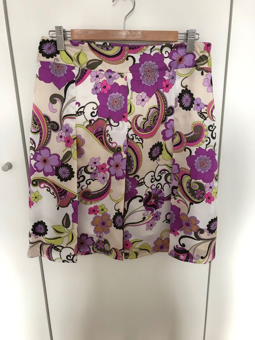 Saia branca com estampado floral | 38 | Lanidor