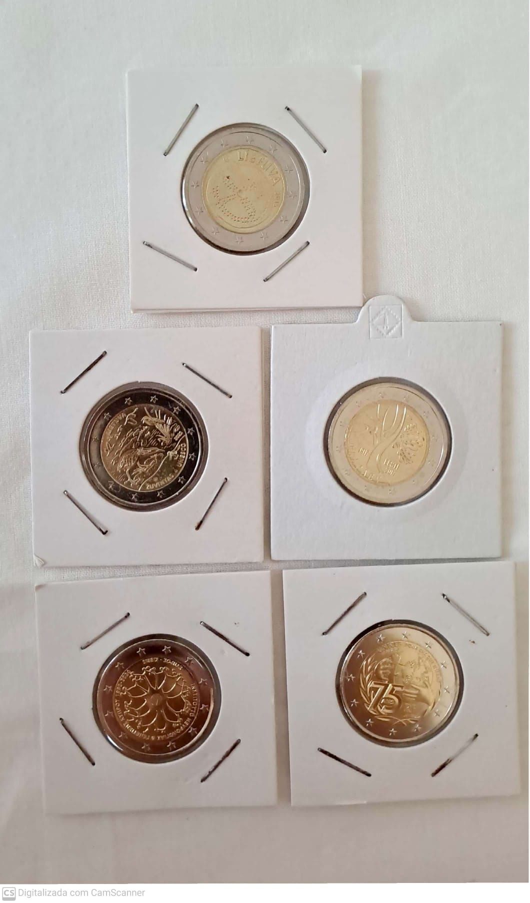 Moedas 2€ comemorativas UNC