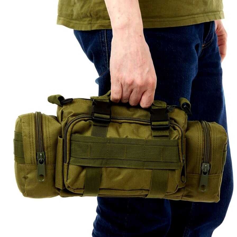 рюкзак тактичний 55л із 3 підсумками штурмовий, для подорожей, баул