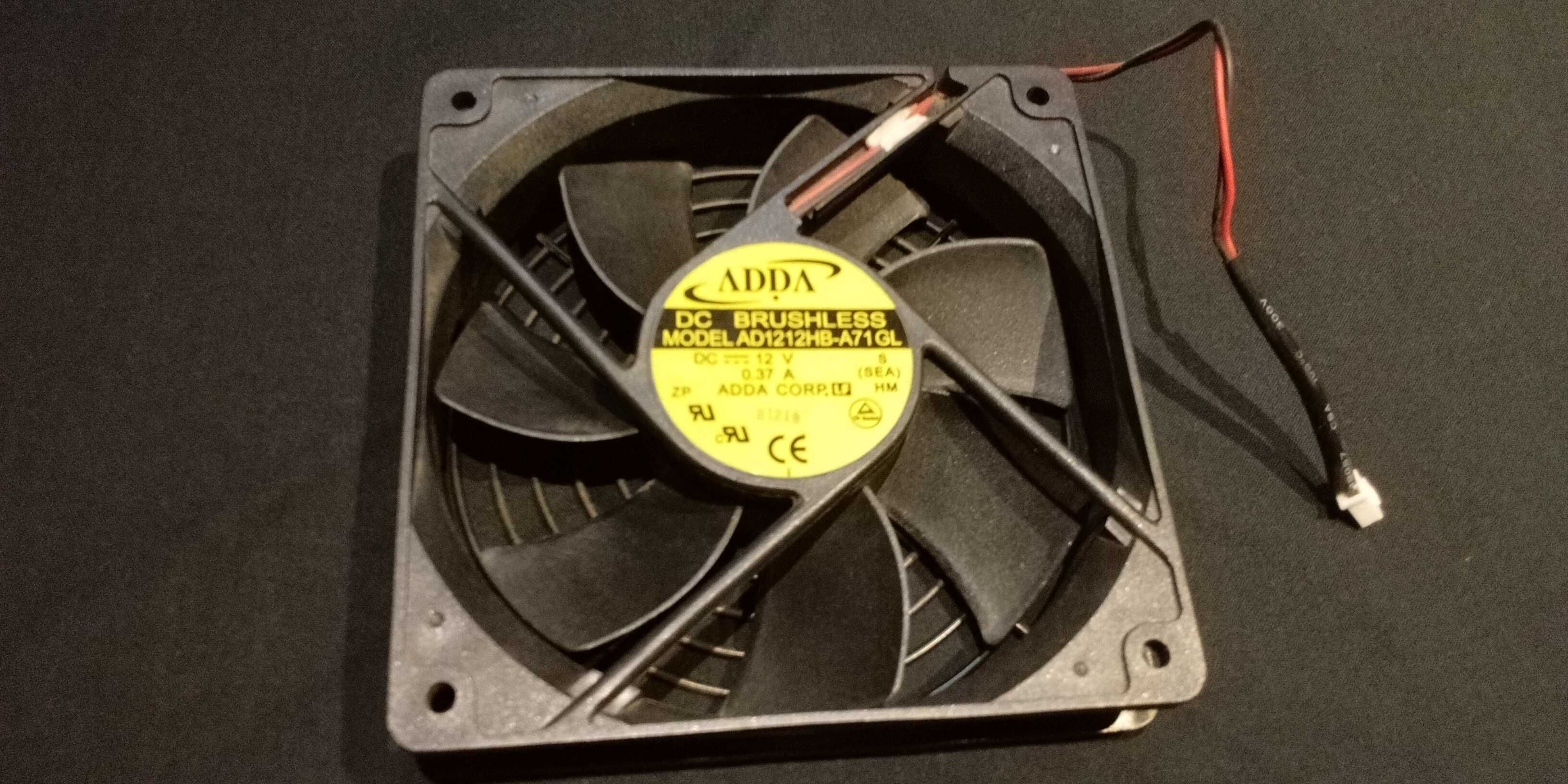 Ventoinha ADDA 120mm com armação Cabos molex para ventoinhas
